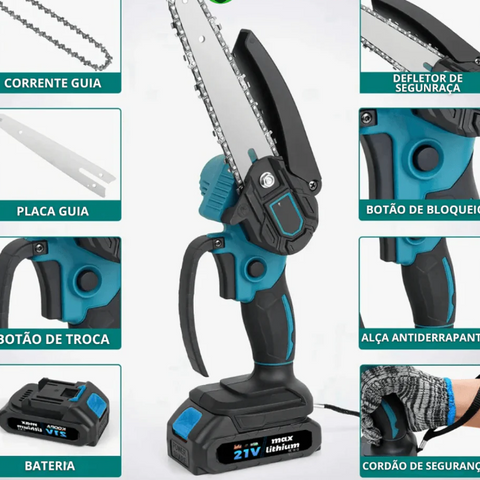 SerraForce X Pro™ -  Mini Serra Elétrica Portátil de Alta Potência