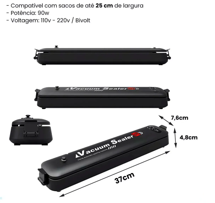 FreshVac Ultra™ - Seladora a Vácuo Inteligente Premium