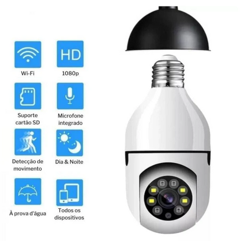 VisionGuard 360™ - Câmera Inteligente Wi-Fi de Segurança Full HD