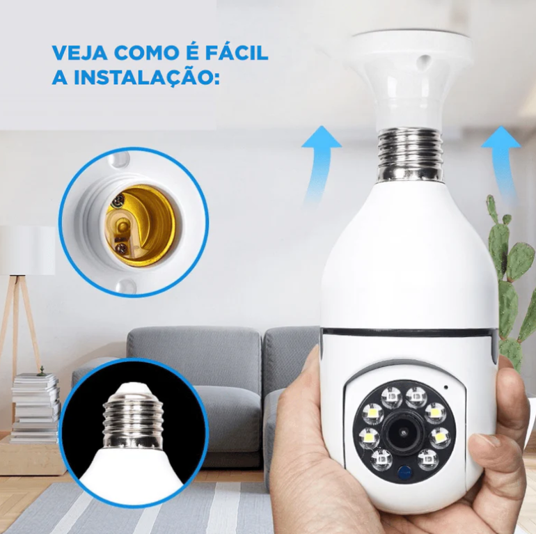 VisionGuard 360™ - Câmera Inteligente Wi-Fi de Segurança Full HD