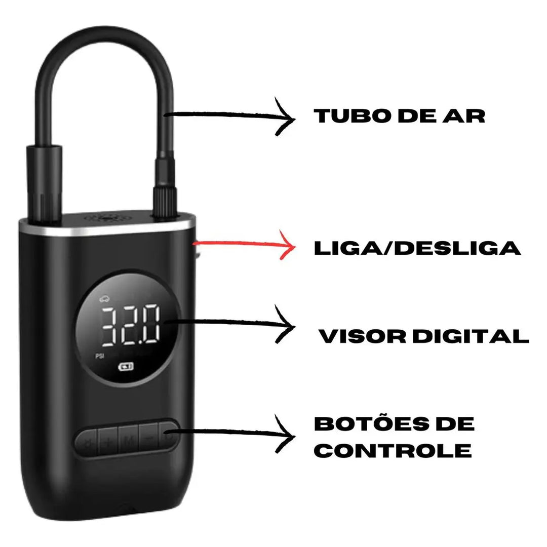 TurboAir Pro X™ - Compressor Inteligente Portátil de Alta Pressão